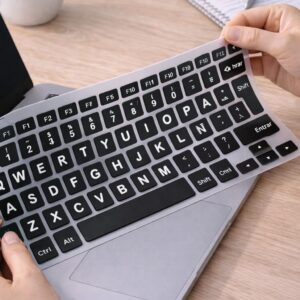 Protector de teclado con letras grandes