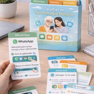 Tarjetas didácticas de tecnología básica