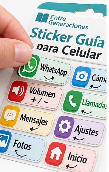 Sticker guía para celular - Image 3