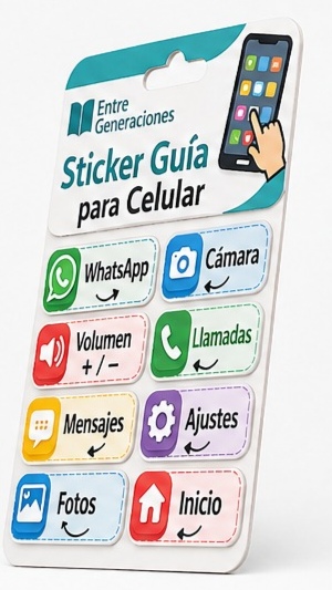 Sticker guía para celular - Image 2